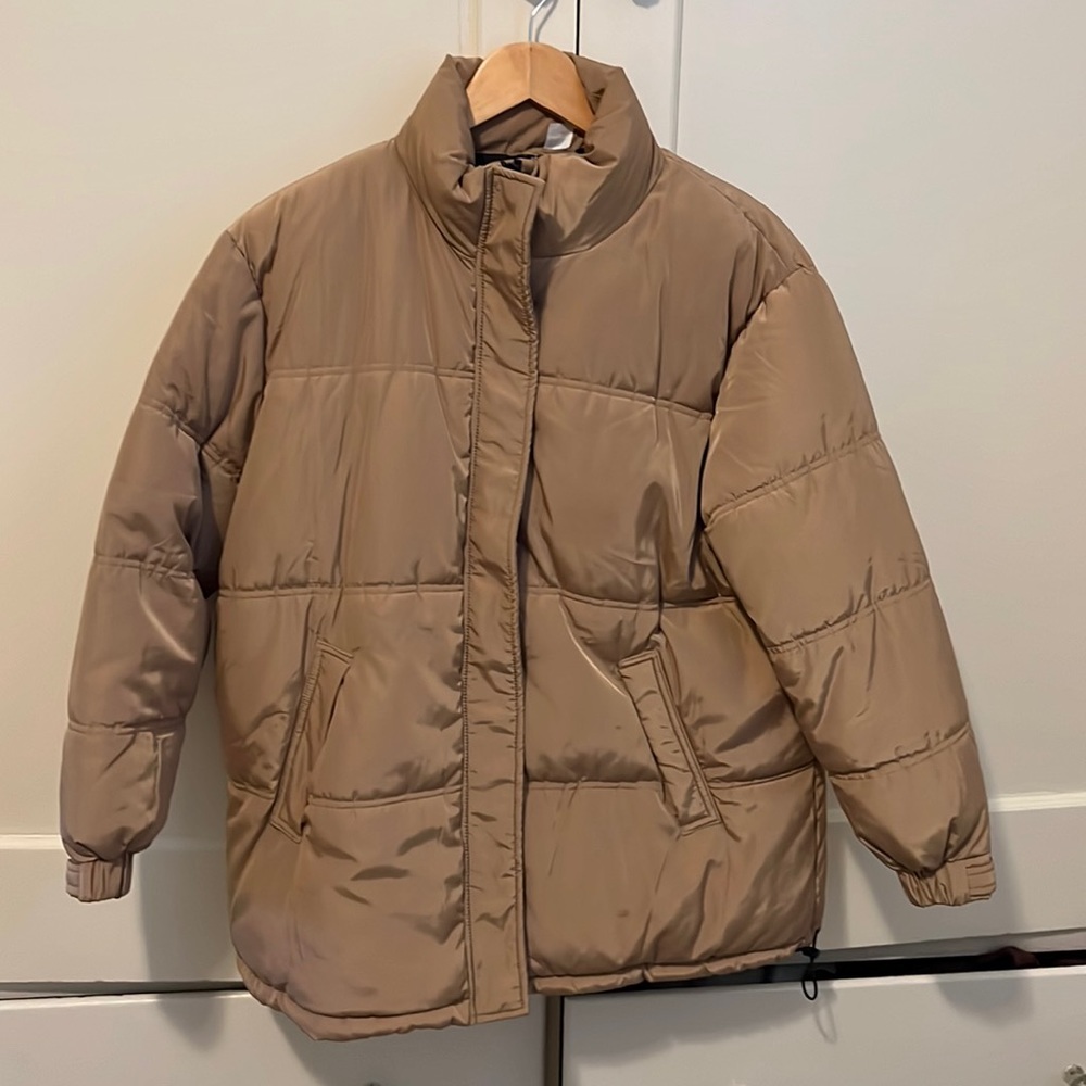 H&M camel puffer